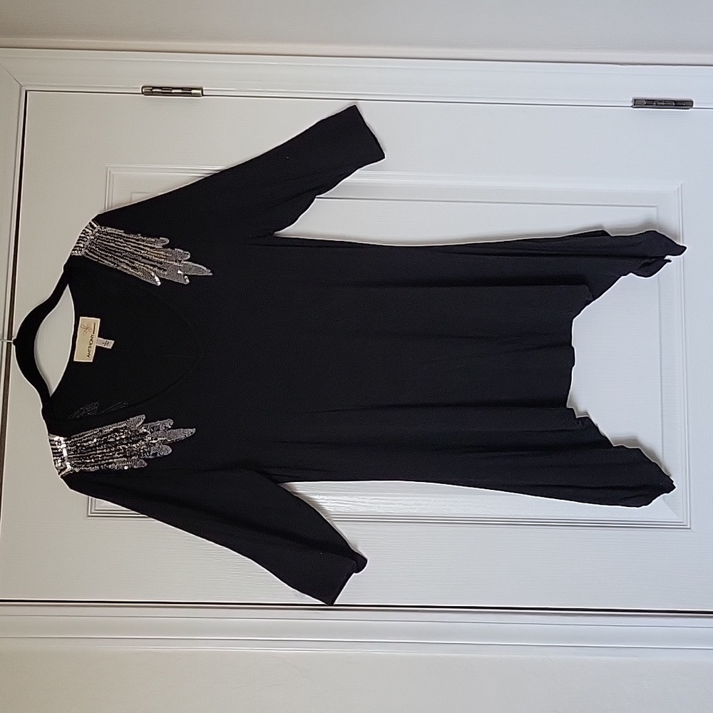 Antthony Originals Sequined Sharkbite Tunic